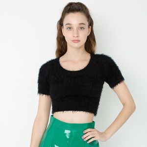 American Apparel Fuzzy Cropped sweater